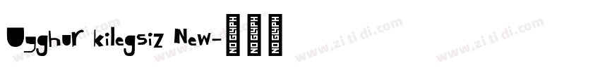 Uyghur kilegsiz New字体转换